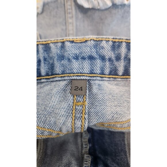 Carmar Denim Mini Skirt with Zippers Size 24 - Picture 6 of 6